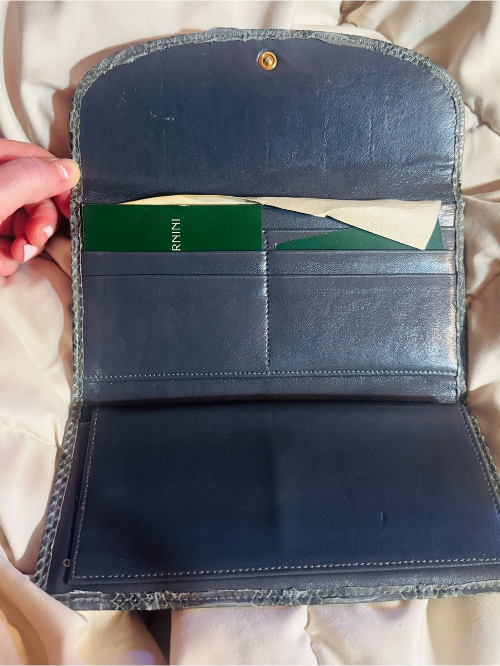 RARE Genuine Python Snake leather Wallet - Picture 4 of 7